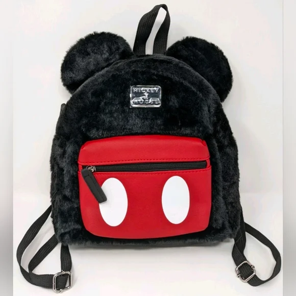 Disney | Bags | Disney Mickey Mouse Mini Backpack Furry Ears  display picture 3